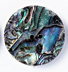 3" Abalone Disc, 2 Holes