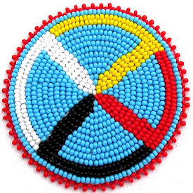 2.5" 4 Directions Beaded patch