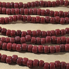 100 Wine Red Crow Beads